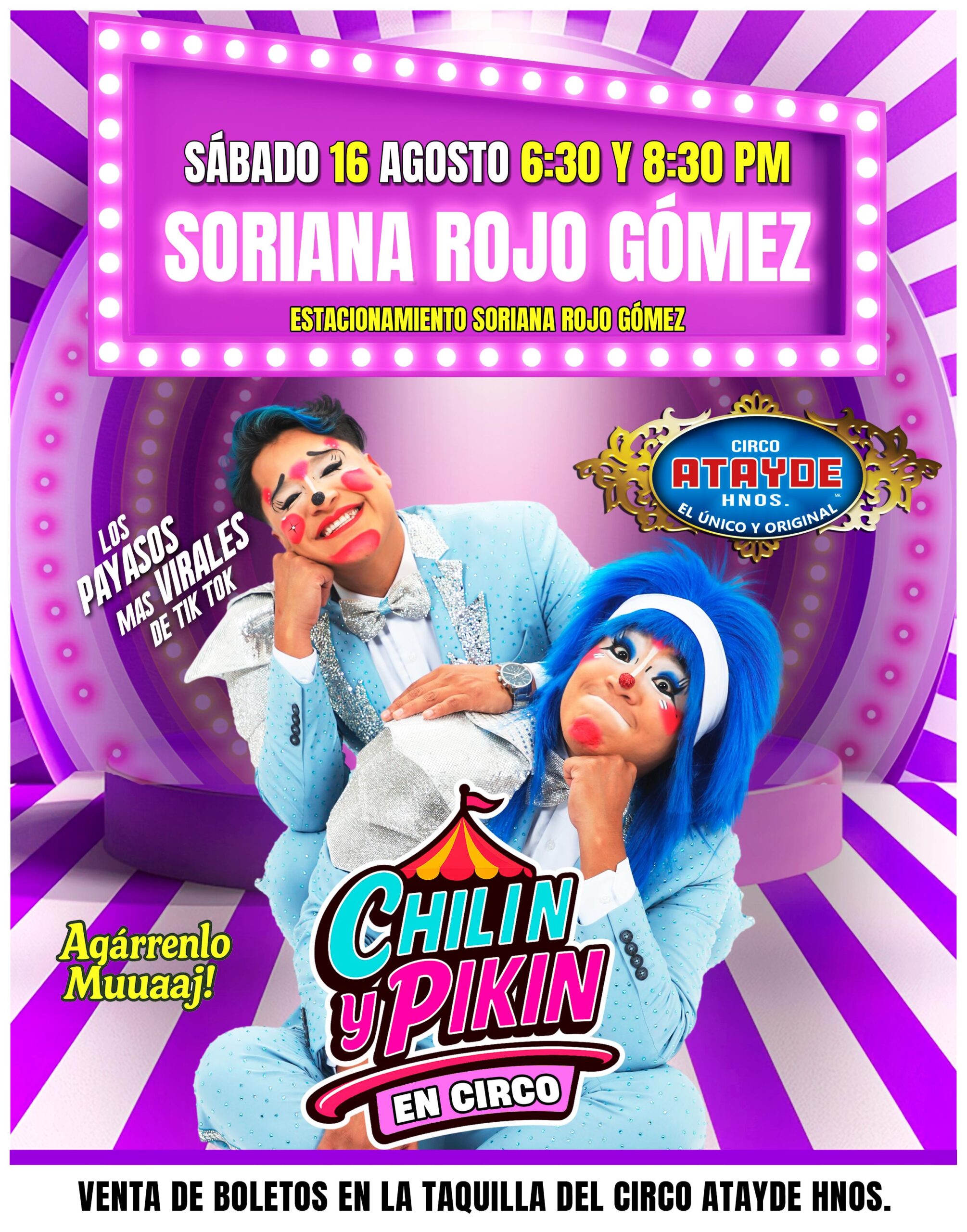 Chilín y Pikin en Soriana Rojo Gomez
