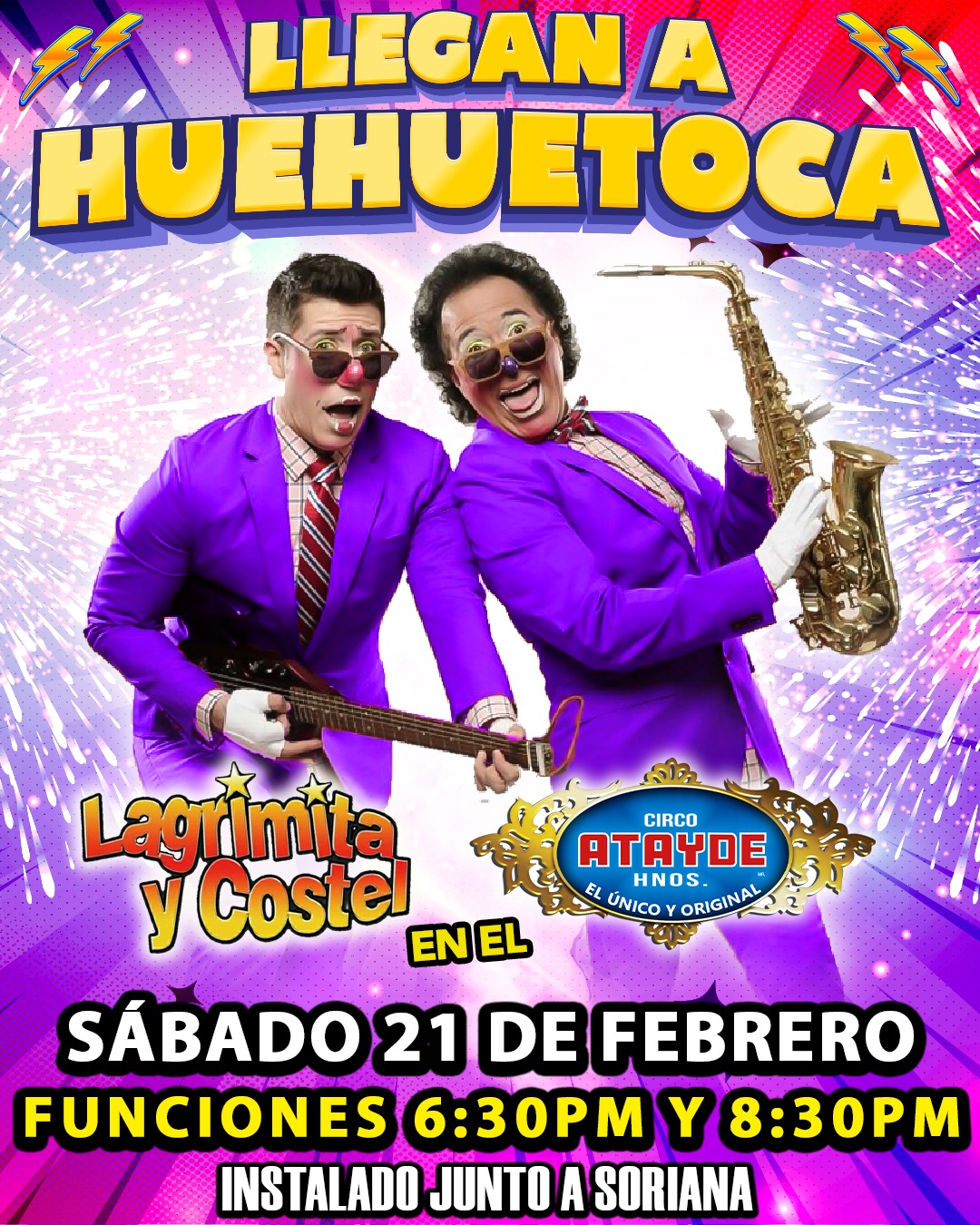 Lagrimita y Costel en Circo Atayde Huehuetoca